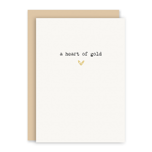 A Heart Of Gold - Card