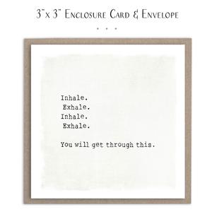 Inhale Exhale - Mini Card