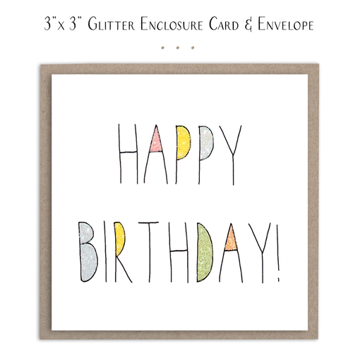 Happy Birthday Colorful - Mini Card