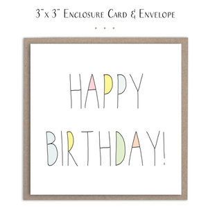 Happy Birthday Colorful - Mini Card