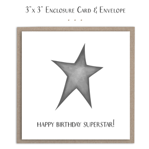 Happy Birthday Superstar - Mini Card
