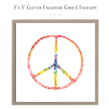 Load image into Gallery viewer, Rainbow Peace Sign - Mini Card