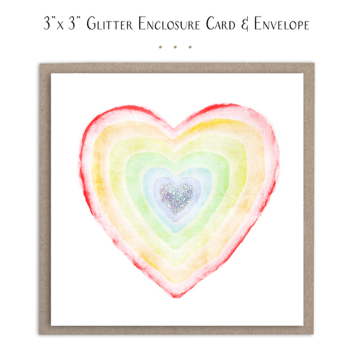 Rainbow Heart - Mini Card