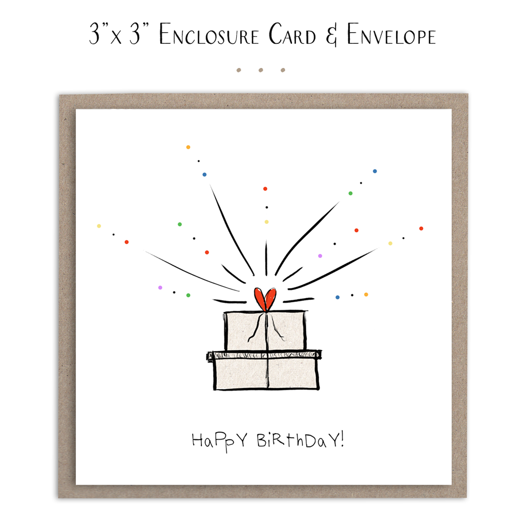 Happy Birthday Present - Mini Card