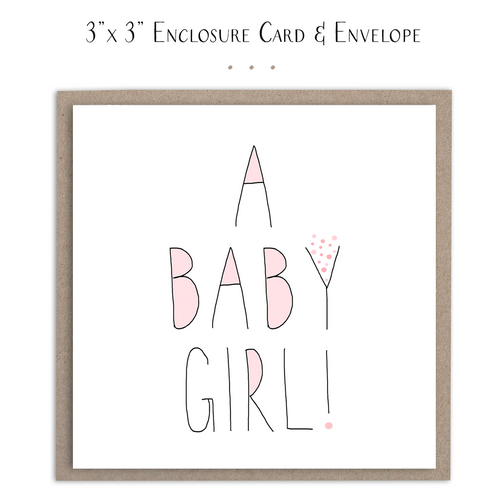 A Baby Girl! - Mini Baby Card