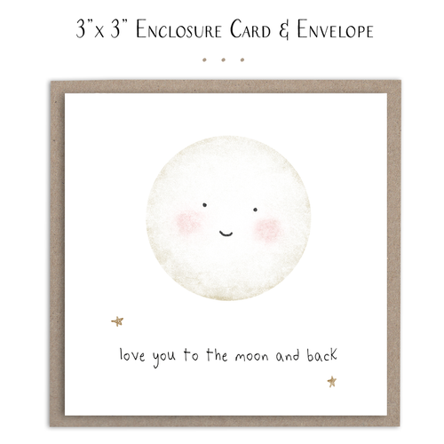 Love You To The Moon And Back - Mini Card