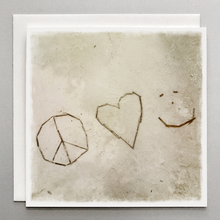 Load image into Gallery viewer, Peace-Love-Happiness Card