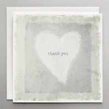 Load image into Gallery viewer, Thank You Card – Heart Illustration on Cotton Art Paper