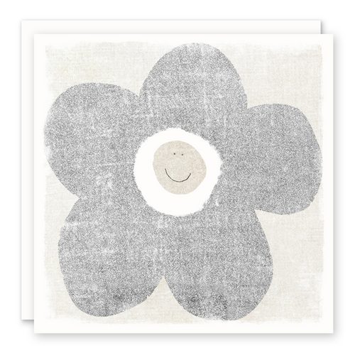 Big Daisy Smiley Happy Face Card - Everyday Card - Thank You Card