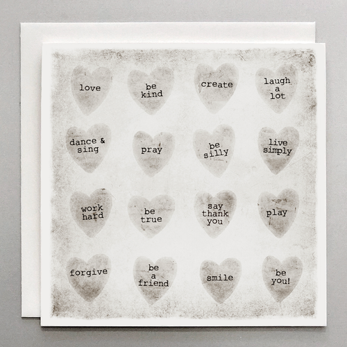 Candy Hearts Card