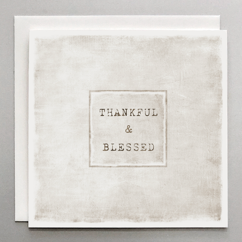 Thankful and Blessed - Thank You Card