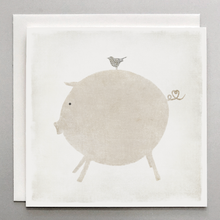 Load image into Gallery viewer, Pig and Bird Love &amp; Friendship Card