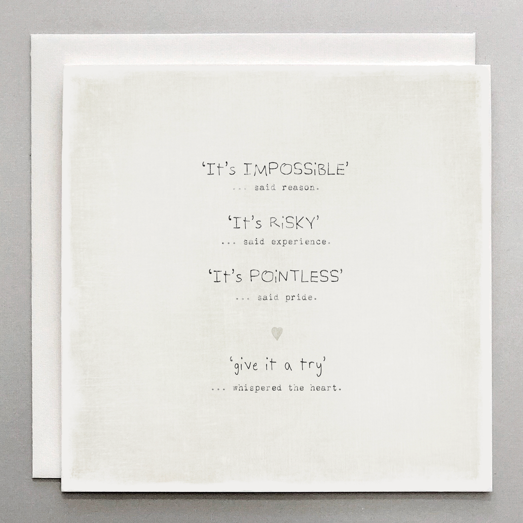 Whispers The Heart Card