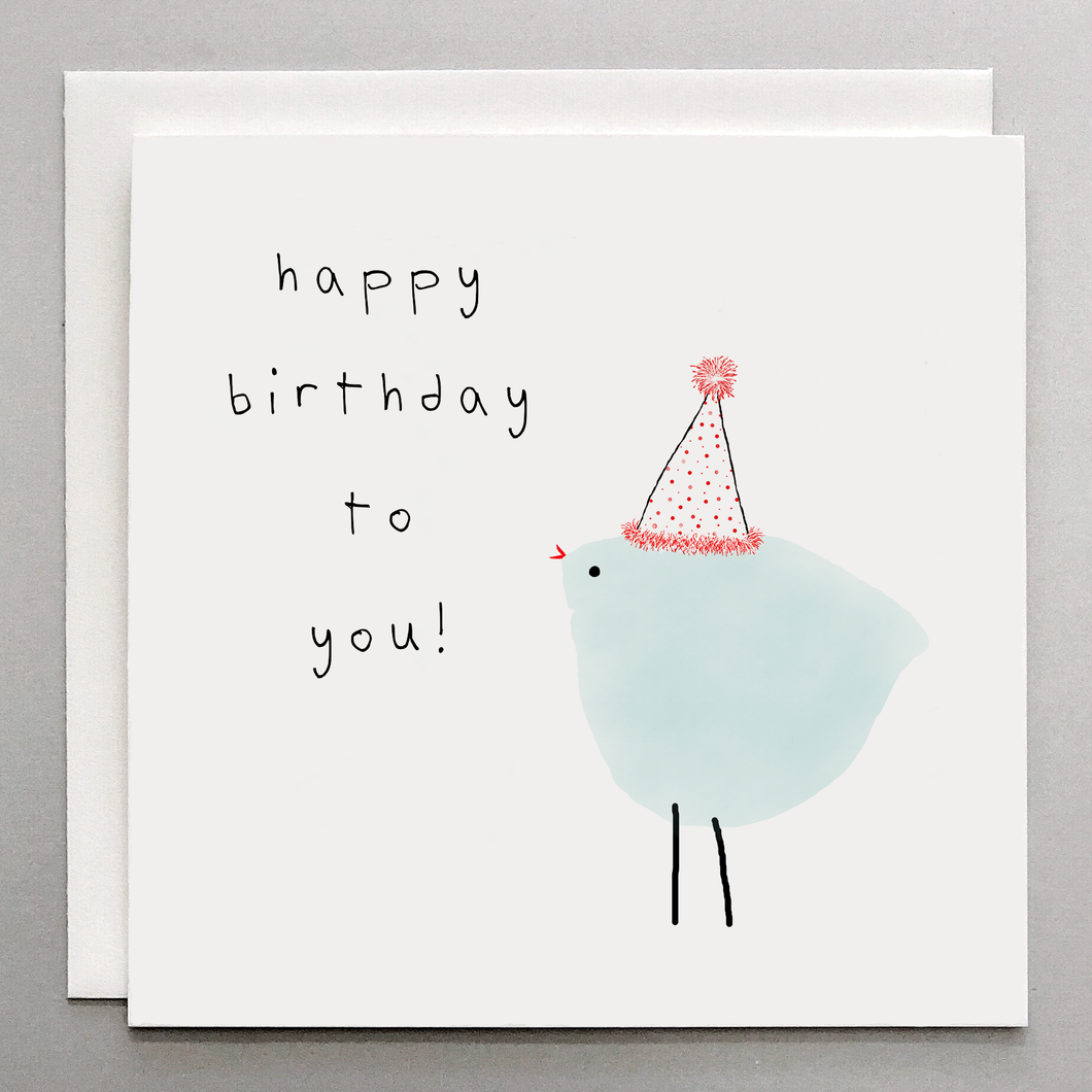 Party Bird Birthday Card