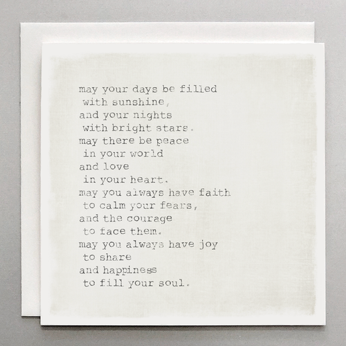 May Your Days - Inspirational Card