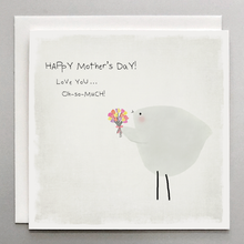 Load image into Gallery viewer, Mother’s Day Card – Handmade Bird &amp; Pastel Tulip Floral Card