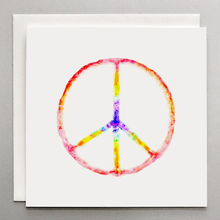Load image into Gallery viewer, Tie Dye Peace Sign Greeting Card