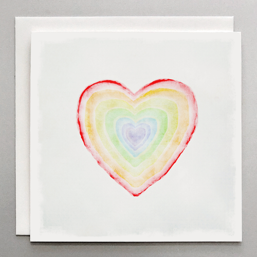 Rainbow Heart Card