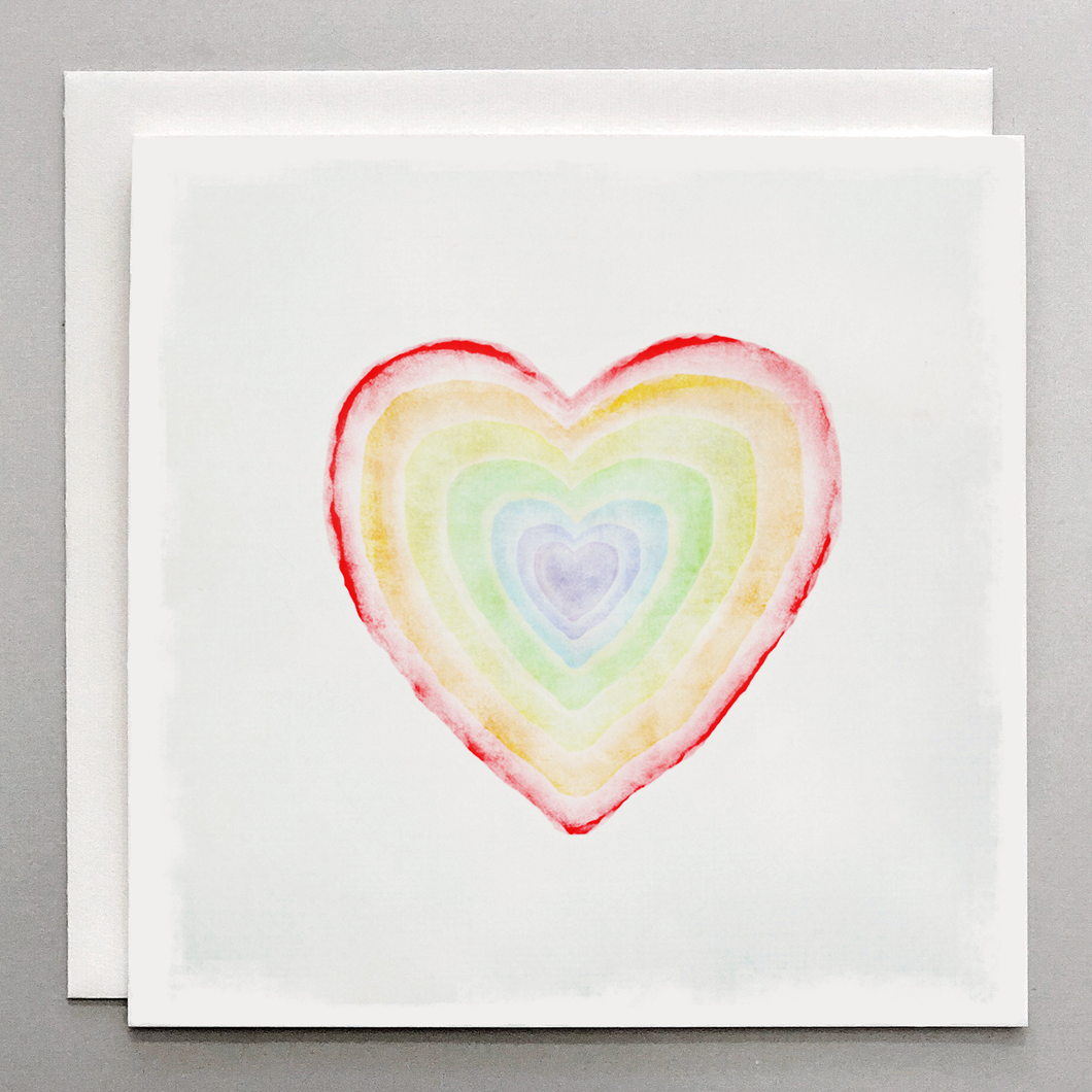 Rainbow Heart Card