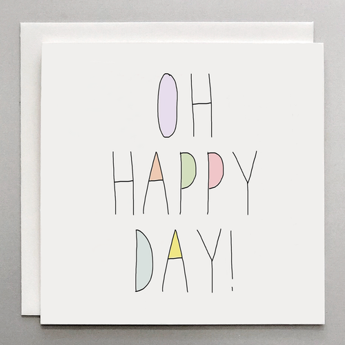 Oh Happy Day! – Colorful Congratulations Greeting Card