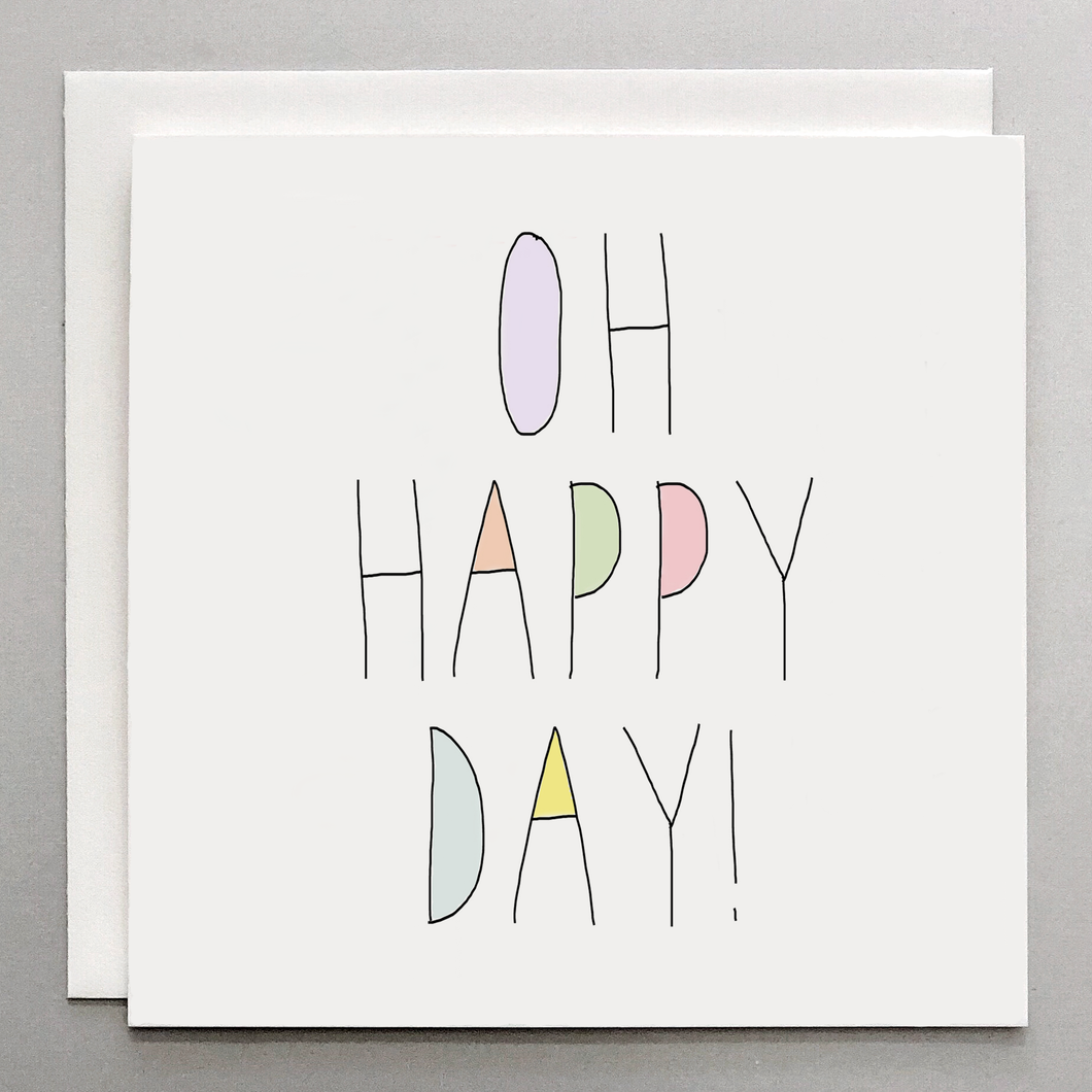 Oh Happy Day! – Colorful Congratulations Greeting Card