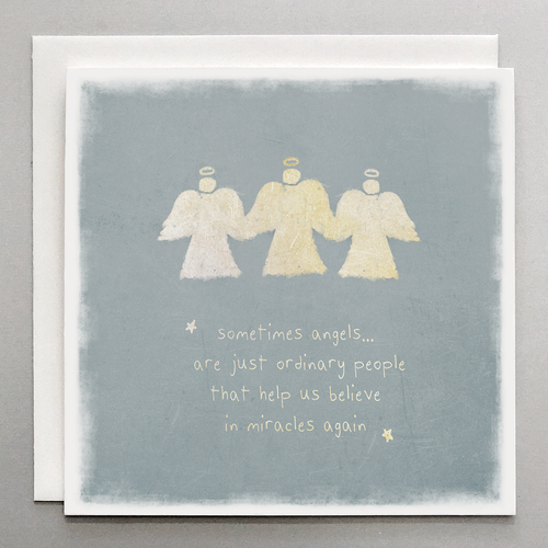 Thank You Support Card - Sometimes Angels Are Just Ordinary People