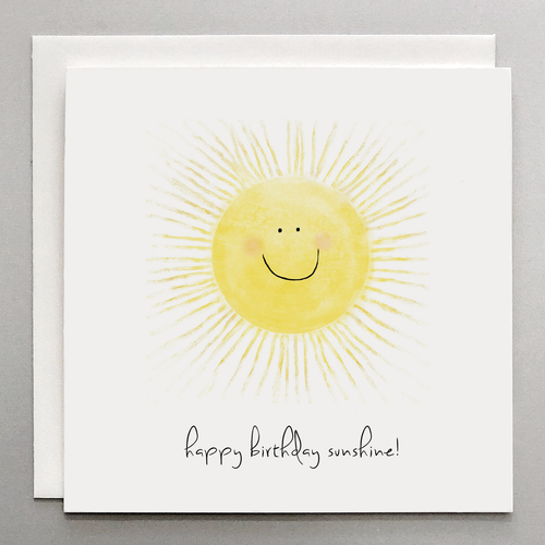 Happy Birthday Sunshine (sun) - Card