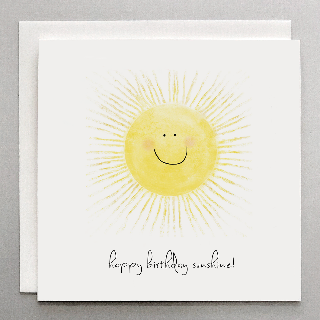 Happy Birthday Sunshine (sun) - Card