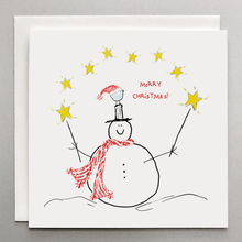 Load image into Gallery viewer, Snowman &amp; Birdie Merry Christmas Card