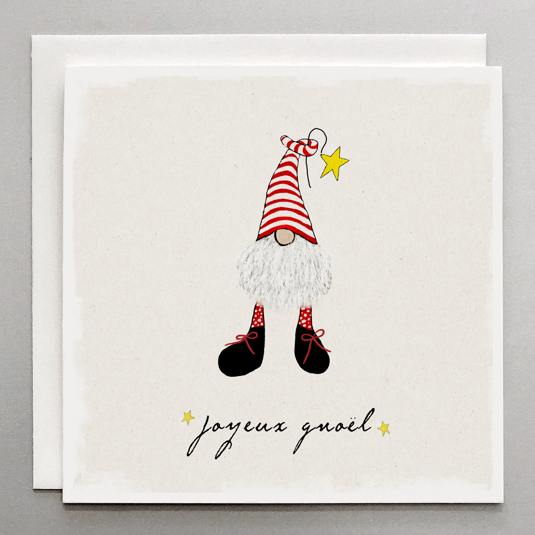 Gnome Christmas Card – Joyeux Gnoel