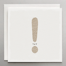 Load image into Gallery viewer, YAY! Celebration Card – Whimsical Exclamation Point Greeting Card