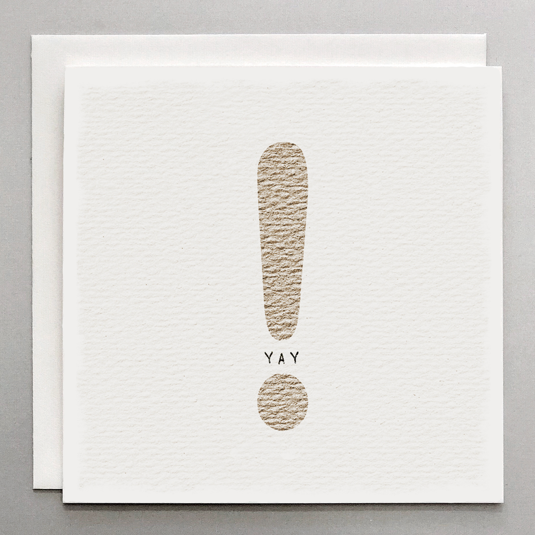 YAY! Celebration Card – Whimsical Exclamation Point Greeting Card