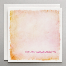 Load image into Gallery viewer, Thank You Card – Colorful Orange Pink Design on Cotton Paper