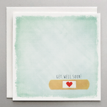 Load image into Gallery viewer, Get Well Soon Card - Bandaid with Red Heart