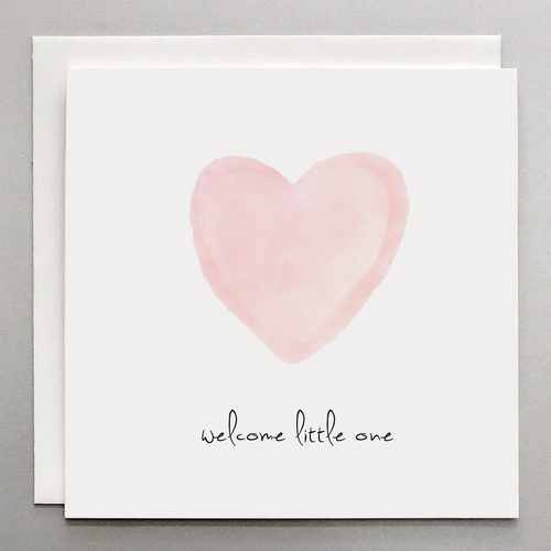 Welcome Little One Baby Girl Card