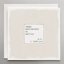 Load image into Gallery viewer, Happy Anniversary... PS I Love You Card