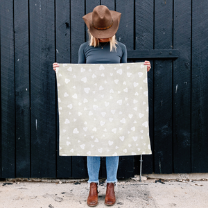 Rustic Hearts Tea Towel - Kitchen Towel