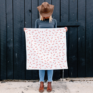 Red Hearts XOXO Tea Towel - Kitchen Towel