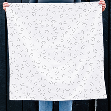 Load image into Gallery viewer, A Whole Lotta Happy Smiley Face Tea Towel | Cotton Kitchen Towel