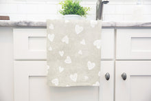 Load image into Gallery viewer, Rustic Hearts Tea Towel - Kitchen Towel