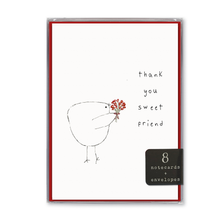 Load image into Gallery viewer, Thank You Sweet Friend – Boxed Notecard Set of 8