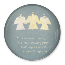 Load image into Gallery viewer, “Sometimes Angels” Crystal Paperweight – Inspirational Gift of Gratitude