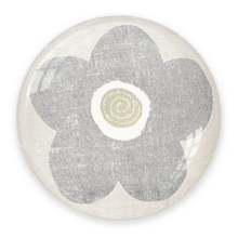 Load image into Gallery viewer, Rustic Gray Flower Crystal Paperweight – Spiral Glitter Center