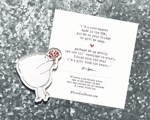 Birdie Bouquet - Bird Magnet & Mini Envelope