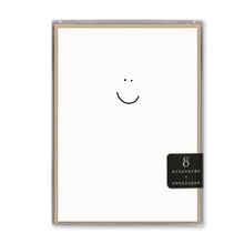 Load image into Gallery viewer, smiley face boxed greeting card set of 8 