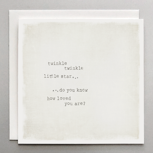 Twinkle Twinkle Little Star - Card