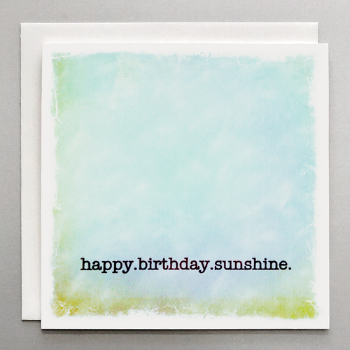 Happy Birthday Sunshine Card