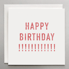 Load image into Gallery viewer, Vintage Red Happy Birthday Card