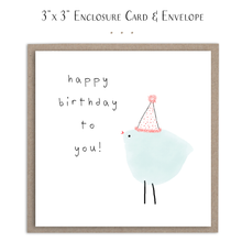 Load image into Gallery viewer, Party Hat Birthday Bird - Mini Card