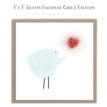 Load image into Gallery viewer, Bird with Heart Sparkler - Mini Card
